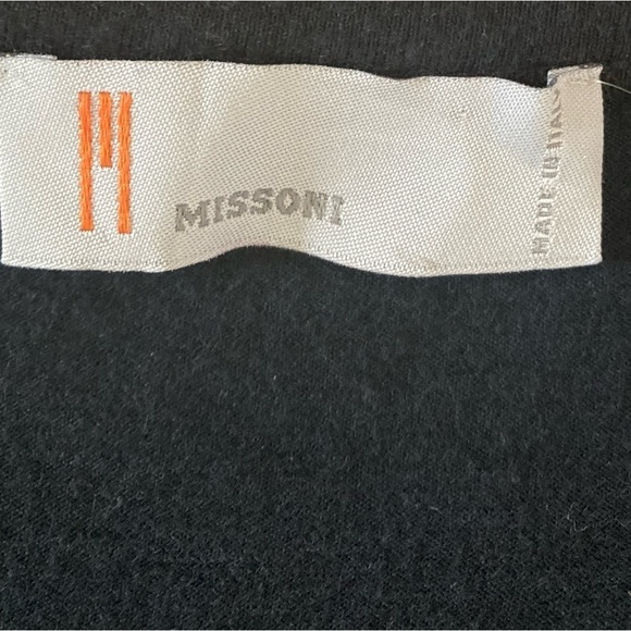 M Missoni Long Sleeve Mini Dress Wool Blend in Black - Picture 5 of 15